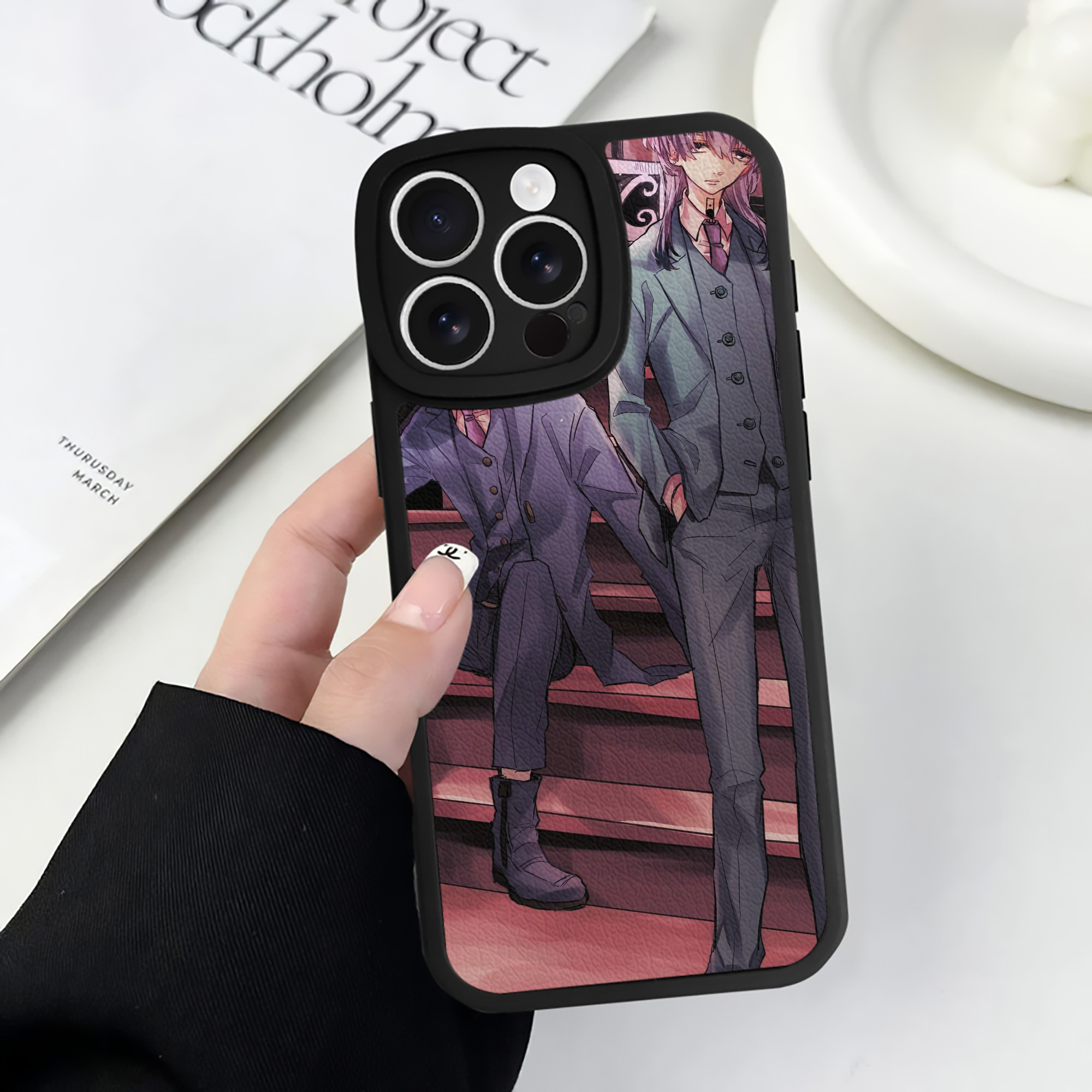 （画像用） 東京リベンジャーズ Tokyo Revengers 【iPhone 16シリーズ対応】シリコンスマホケース（レザー調） 材質：シリコン